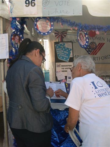A new voter is signed up